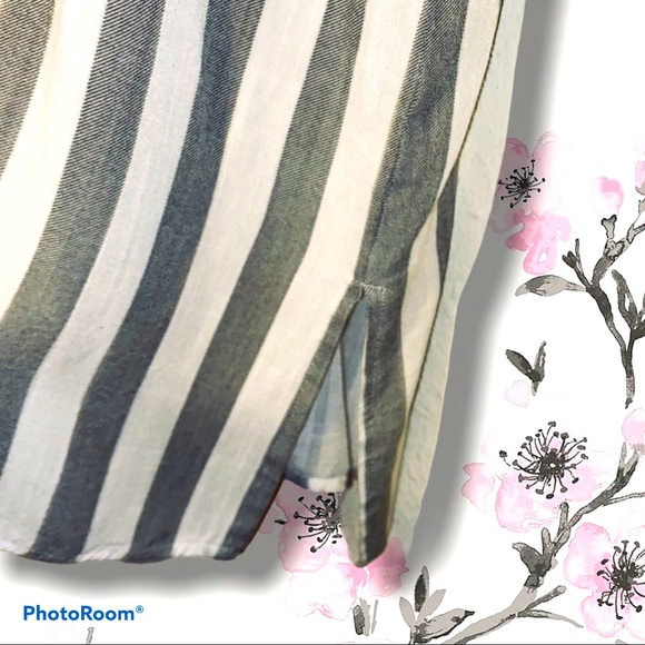 PRIMI Striped Full Button-Down Cardigan, S - Picture 8 of 15